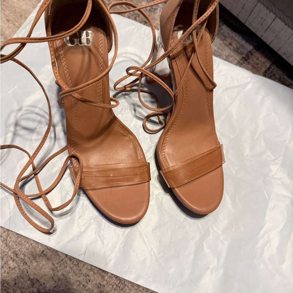 Gianni Bini Women's Tan Strappy Sandals